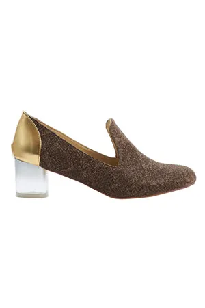 Arden Wohl x Cri de Coeur Carrington Heel Bronze