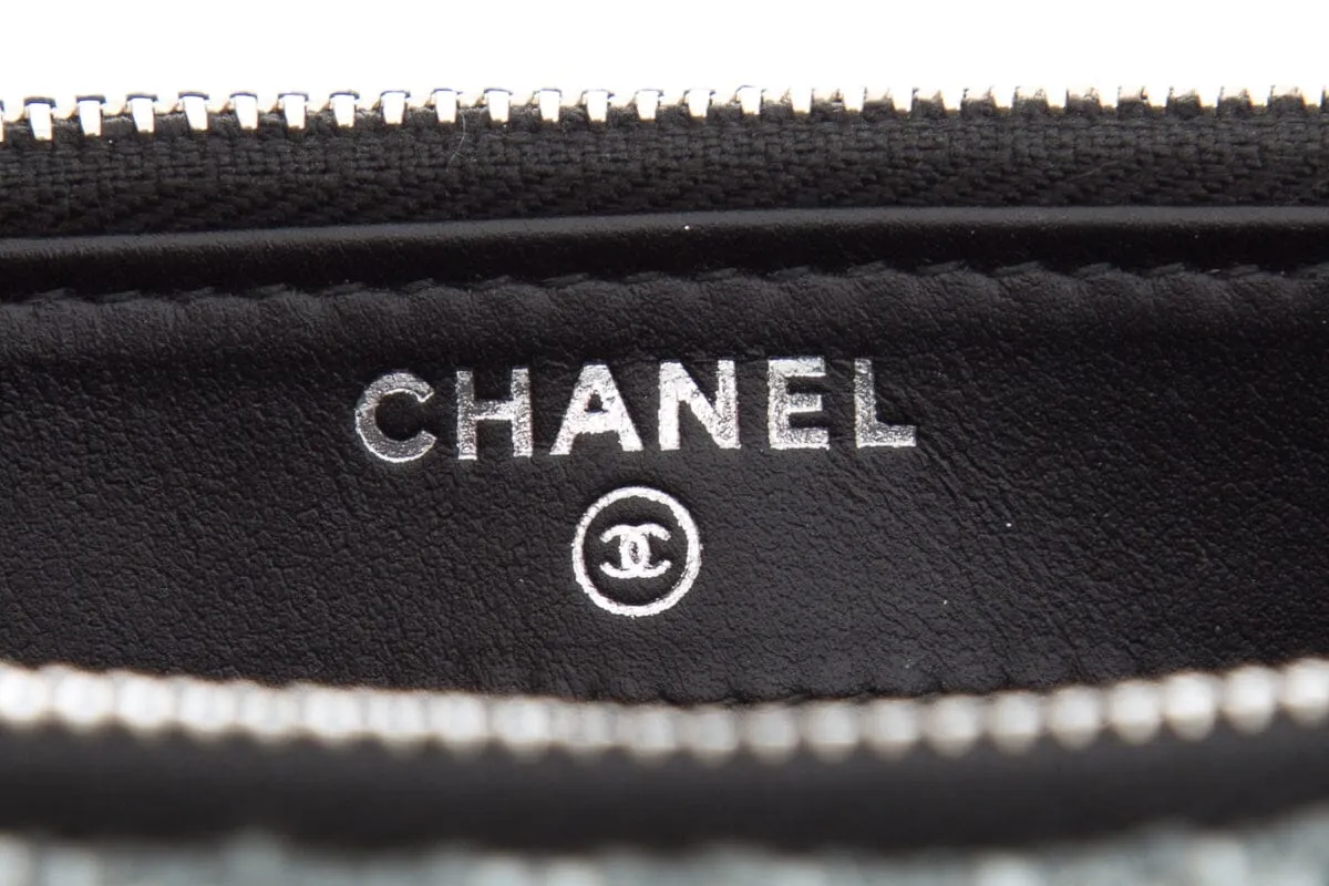 Chanel 2018 Grey Deauville Clutch on Chain Handbag