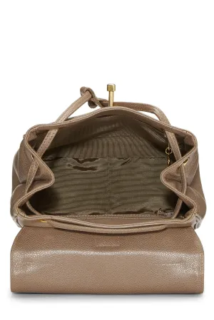Chanel,  Beige Caviar 3 CC Backpack Small, Beige