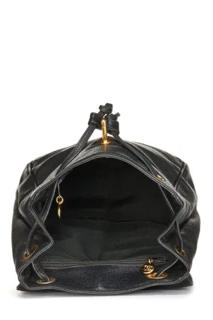 CHANEL,  Black Caviar 3 'CC' Backpack Medium, Black