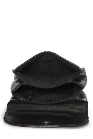 Chanel,  Black Lambskin 'CC' Backpack, Black