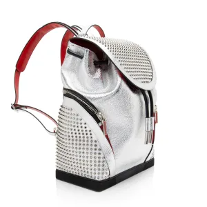 Christian Louboutin Metallic Calfskin Spiked Explorafunk Backpack (SHF-q7zUUZ)