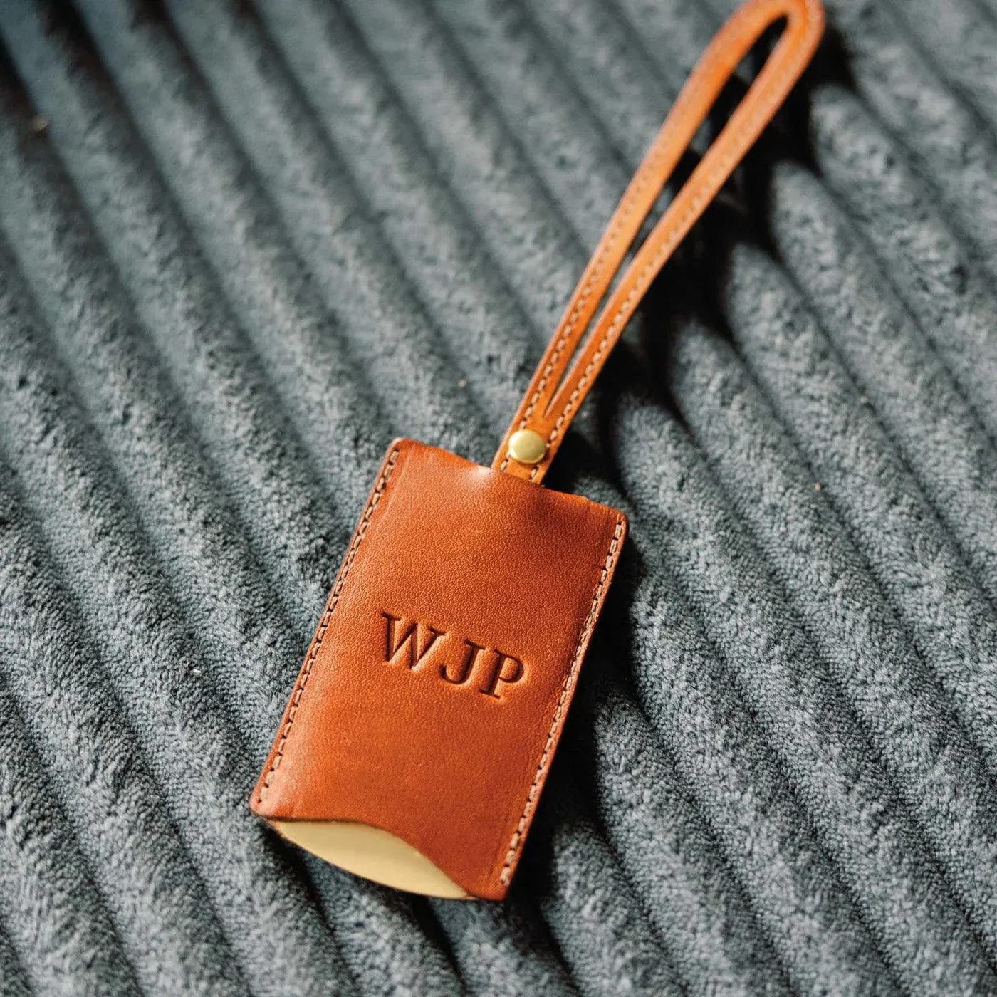 Clayton & Crume Solid Brass Luggage Tag