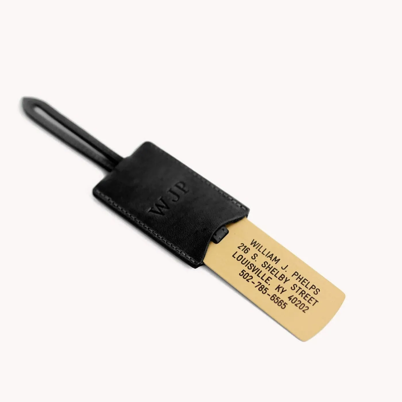 Clayton & Crume Solid Brass Luggage Tag