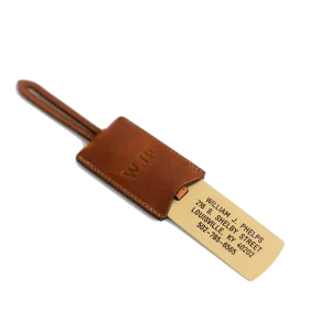 Clayton & Crume Solid Brass Luggage Tag
