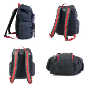 GUCCI Backpack Webline Cat Head Nylon Black Men's 429037