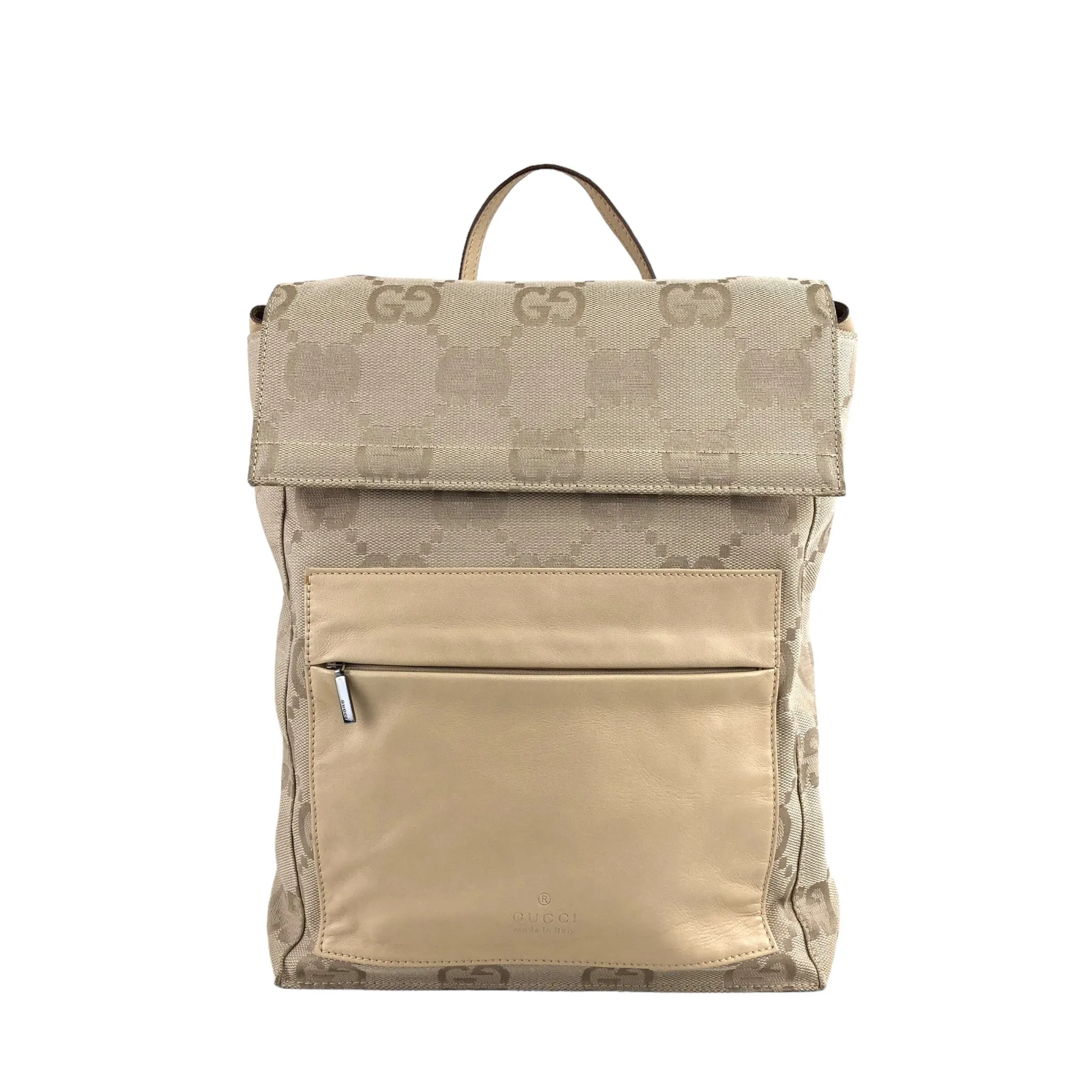 GUCCI GG Pattern Backpack Beige Vintage pyhijz