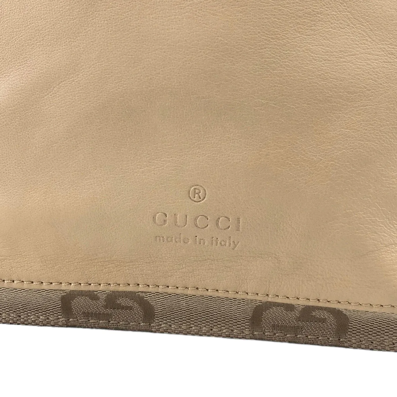 GUCCI GG Pattern Backpack Beige Vintage pyhijz