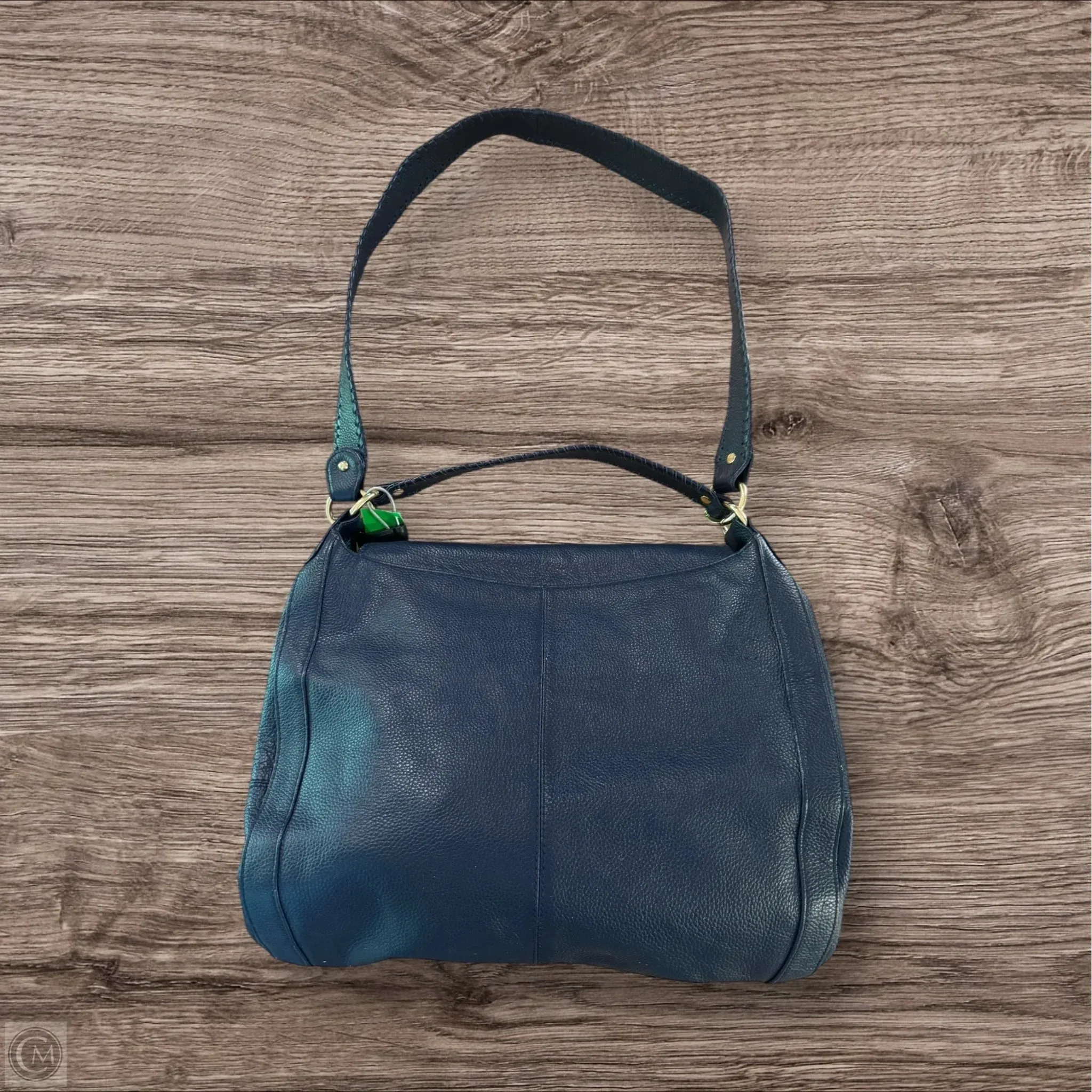 Handbag Leather By Anna Erlich, Size: Large