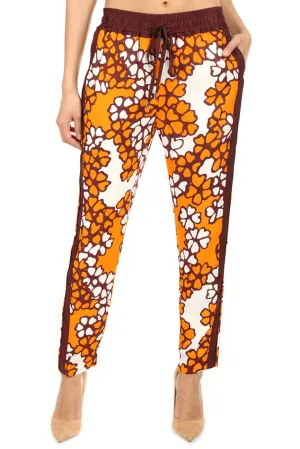 Orange/Sienna 3.1 Phillip Lim Printed Slim Drawstring Pant
