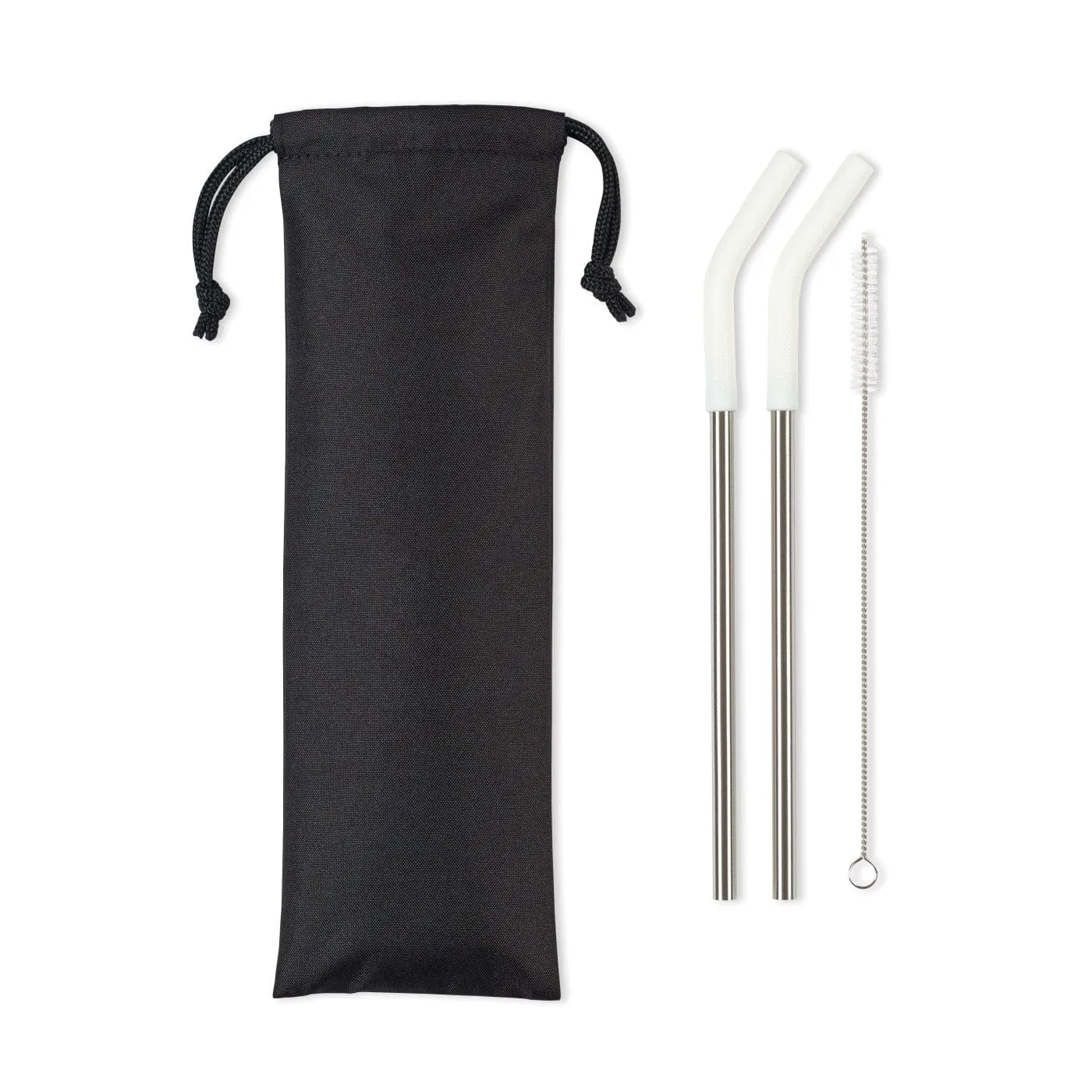 Poppy 2-Pack Stainless Straw Set